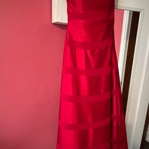 Bespoke cherry red gown